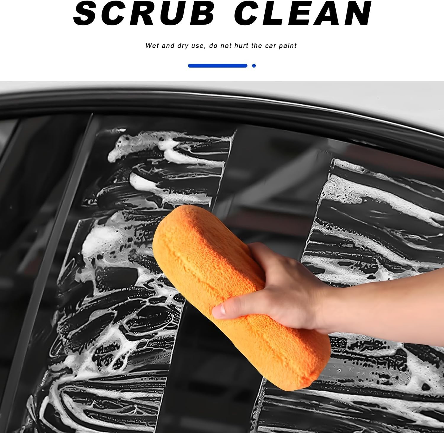 Microfiber Car Wash Sponge | Non-Scratch, Reusable & Ultra-Absorbent