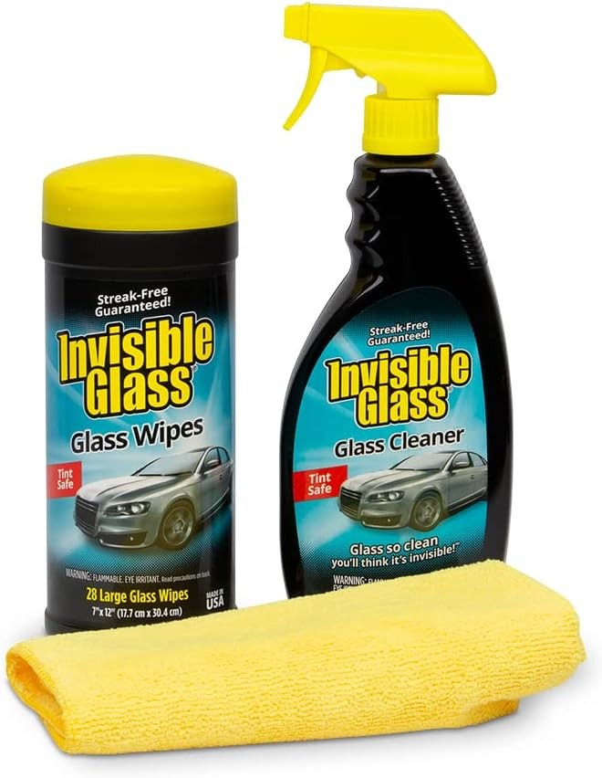 Invisible Glass 99611 Auto Glass Cleaner Kit with Streak Free Premium Cleaner