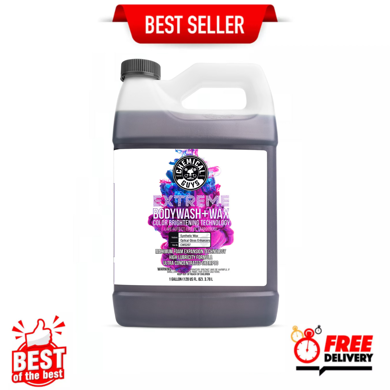 Chemical Guys Extreme Body Wash And Wax (1 Gallon) (CS 4)
