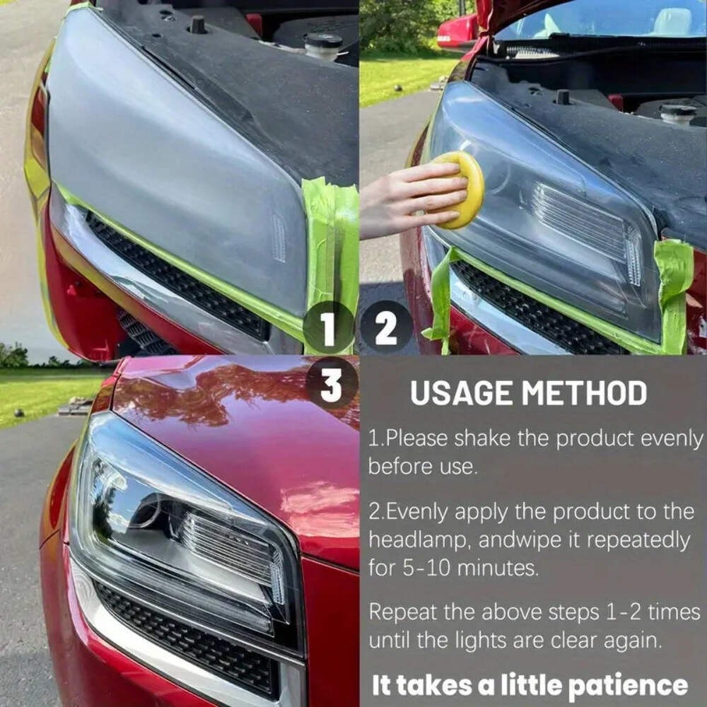 Professional Car Headlight Restoration Yellowing Oxidation Fogging Removes SUV