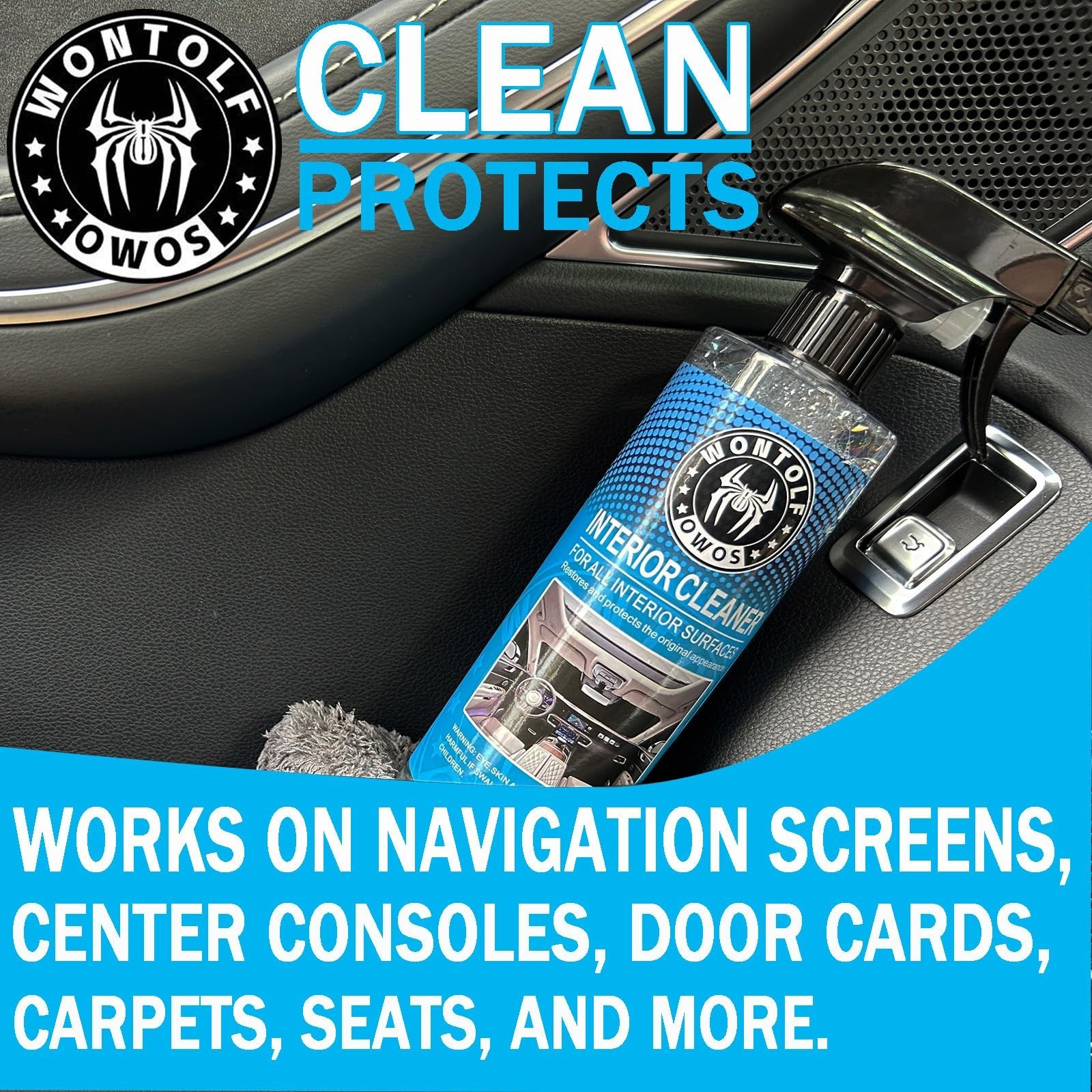 Complete Car Wash & Interior Detailing Kit – Soap, Cleaners, Brushes, Towels for