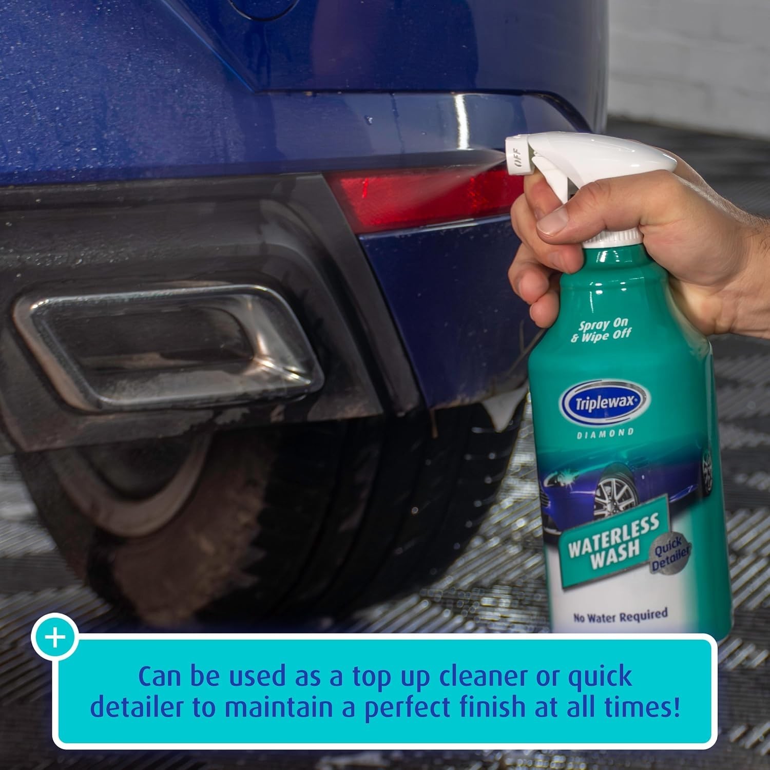 Waterless Car Wash – 34 fl oz No-Rinse Cleaner for Instant Shine & Grime Removal