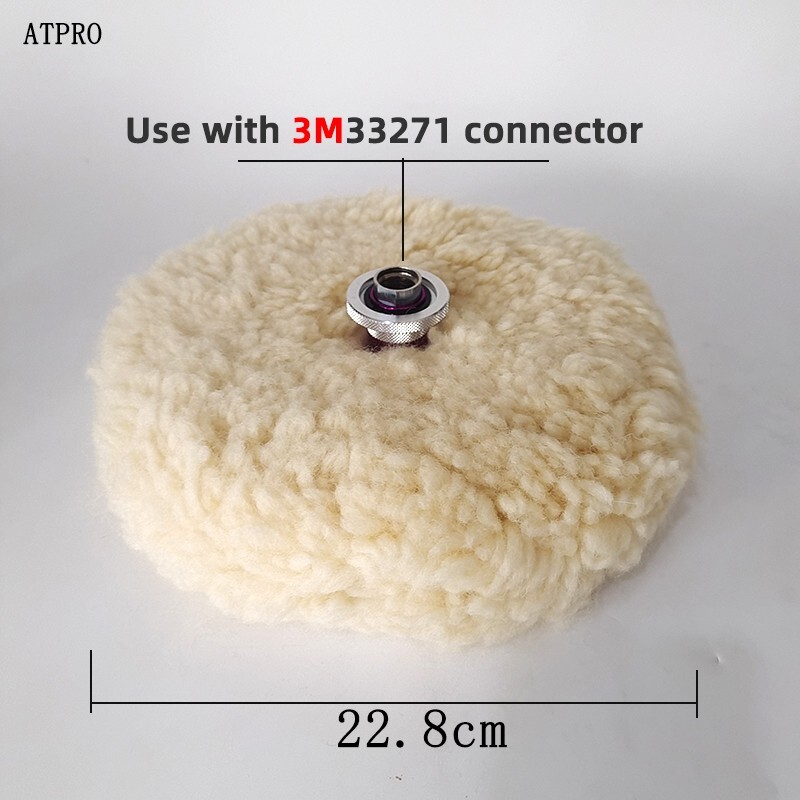 3M PN05753 Polished wool ball Wool Wheel (9 inches)Polished waxing disc