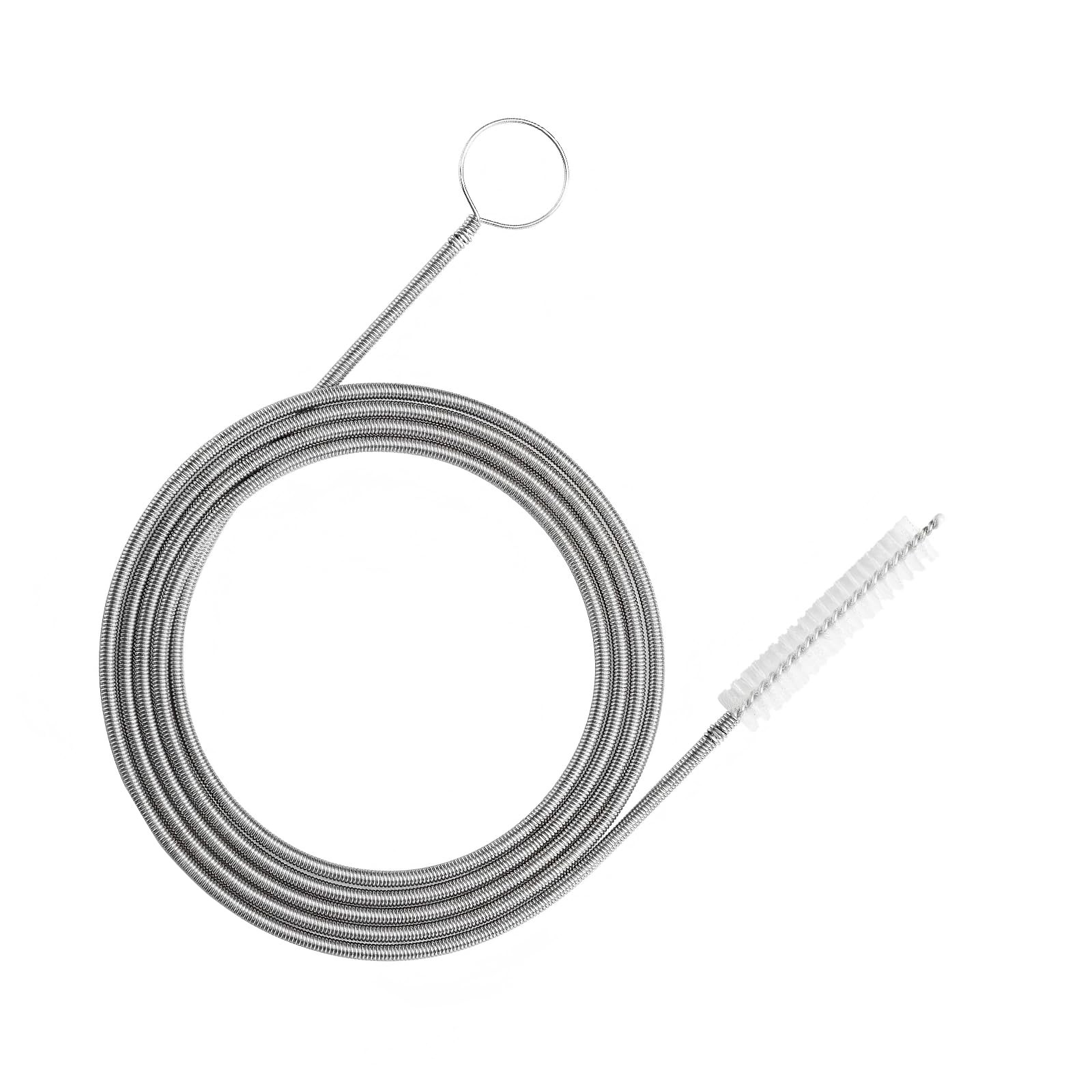 WZP Auto Sunroof Drain Cleaning Tool, 61 Inch Flexible Brush, Silver