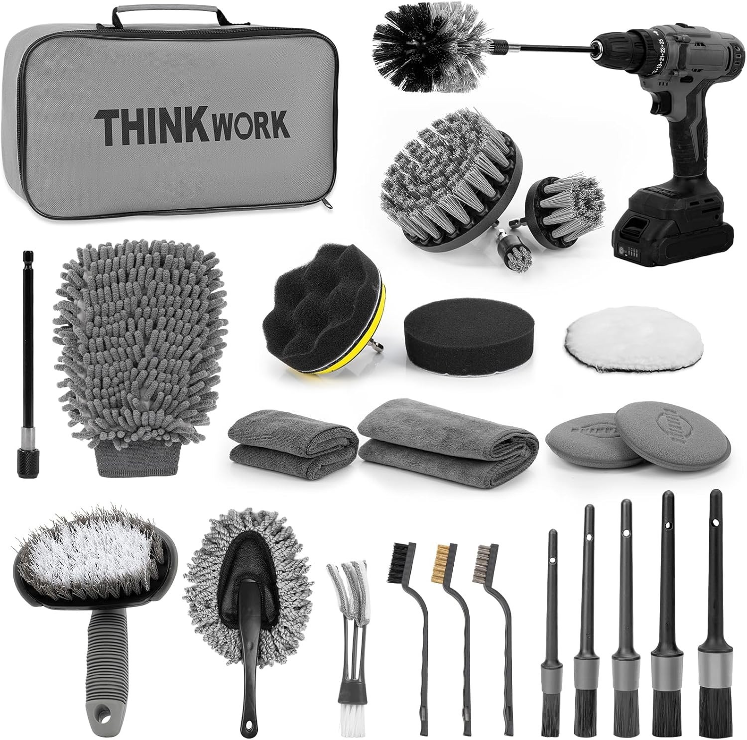 Car Detailing Kit Car Cleaning Brush Set Auto Interior Exterior Tools