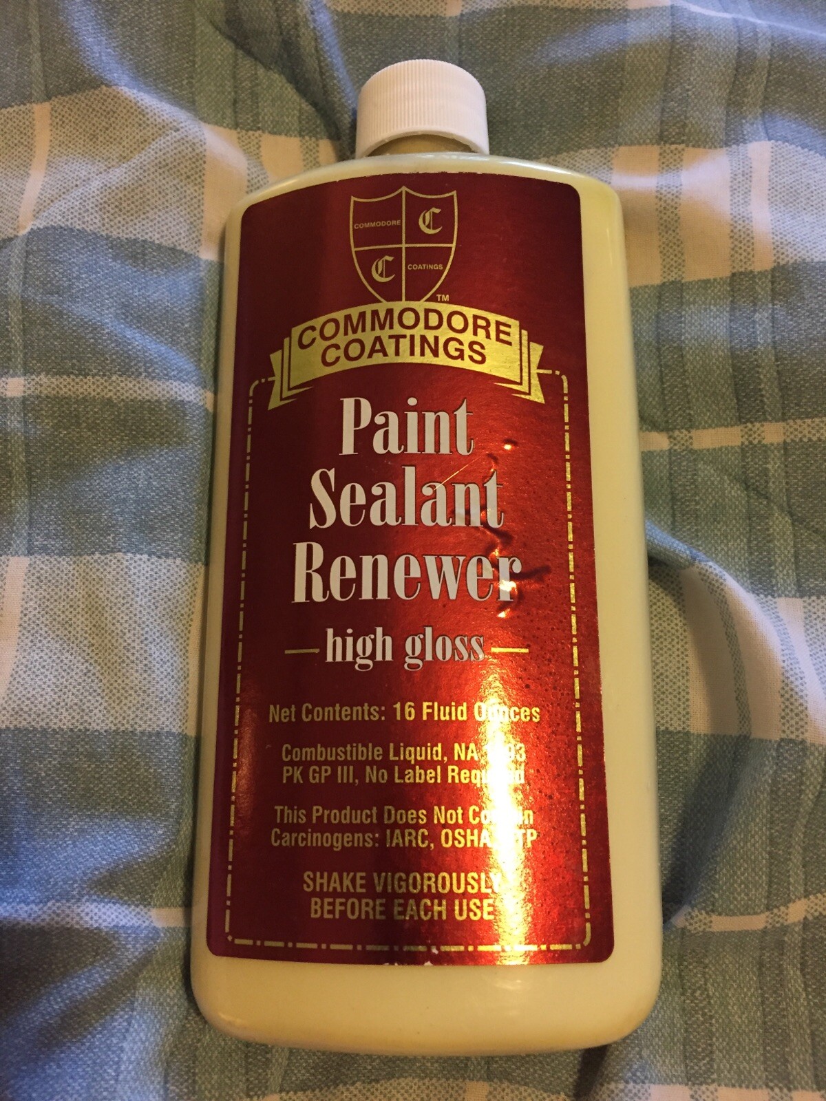Commodore Coatings Paint Sealant Renewer 16 Oz High Gloss New Sealed-N,P