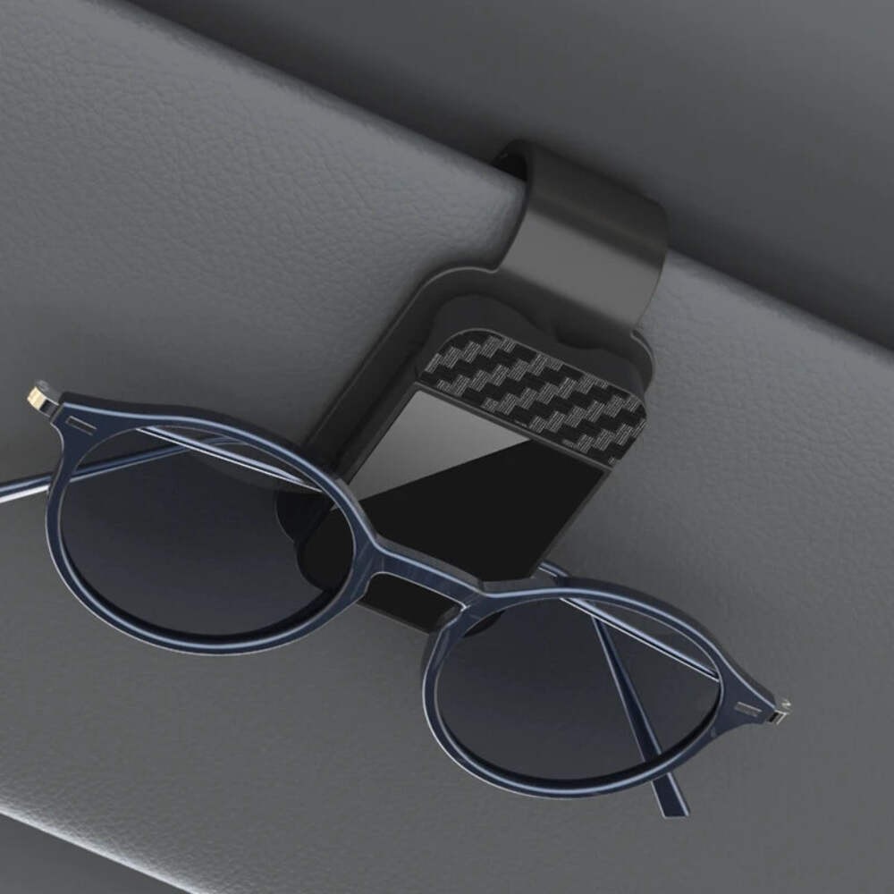 Car Sun Visor Sunglasses Clip Holder Stable Eyeglasses Hanger Card Ticket