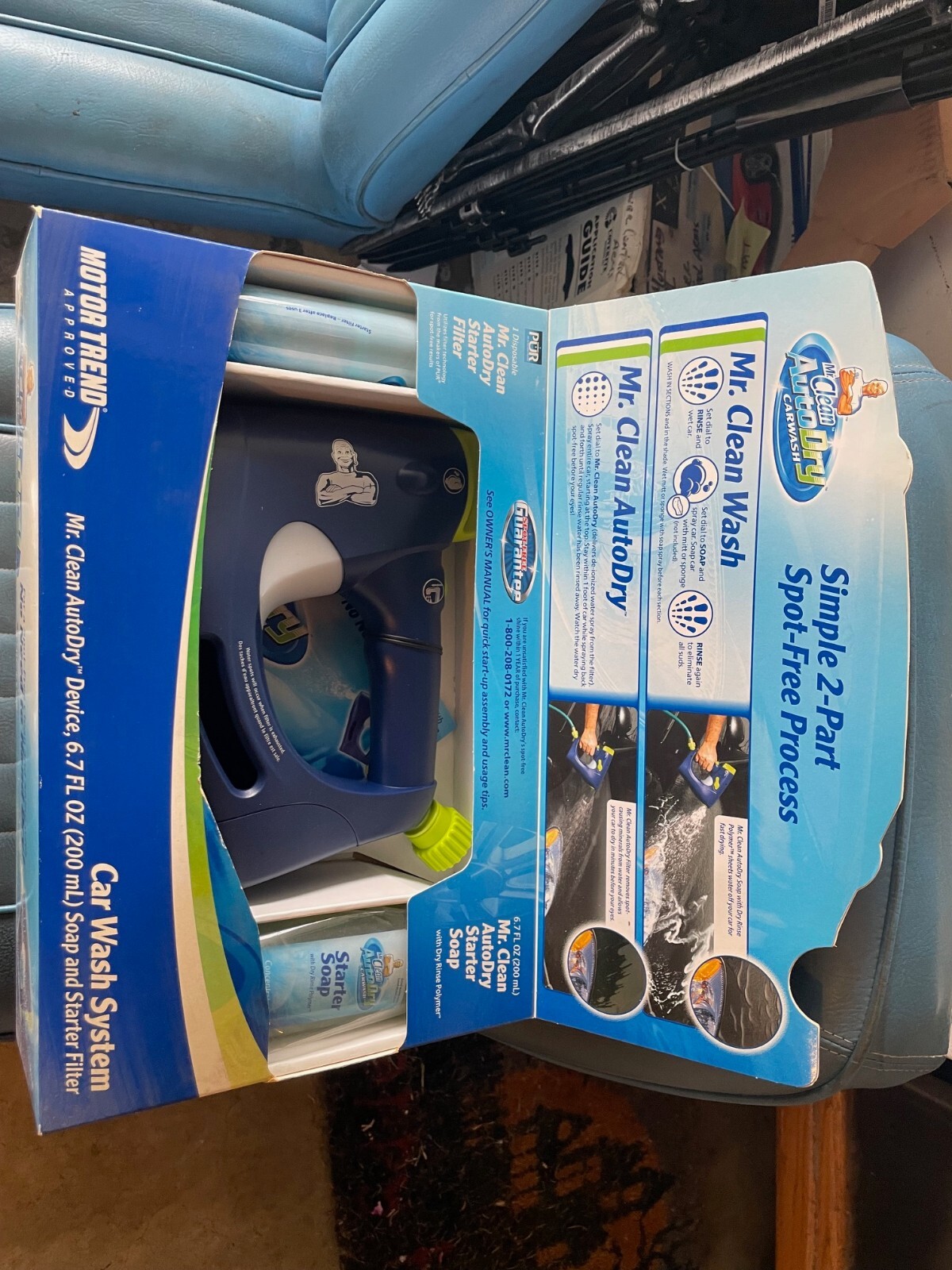 Mr Clean Auto Dry Car Wash System Includes Autodry Device, 6.7 oz Soap & Filter