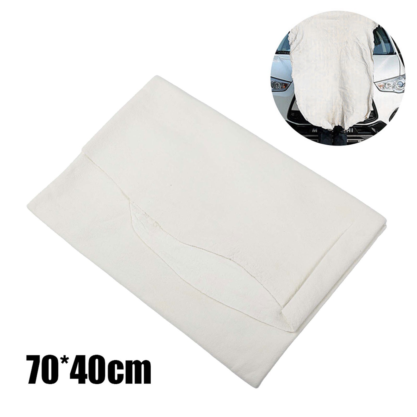 1* Natural Chamois Car Screen Cleaning Cloth Washing Absorbent Towel – 70*40cm