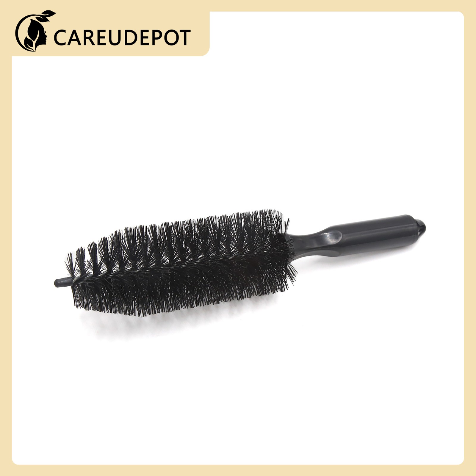 31cm Length Black Car Wheel Tire Rim Tapered Washing Cleaning Brush Item of 1