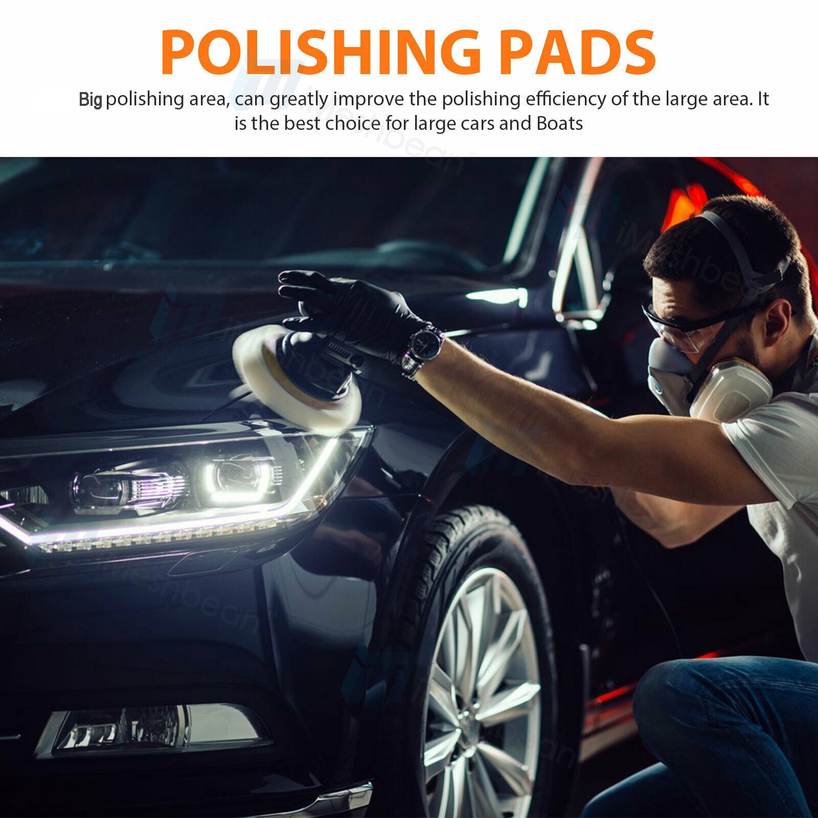31X 5″ Car Headlight Lens Restoration Repair Kit Polishing Cleaner Cleaning Tool