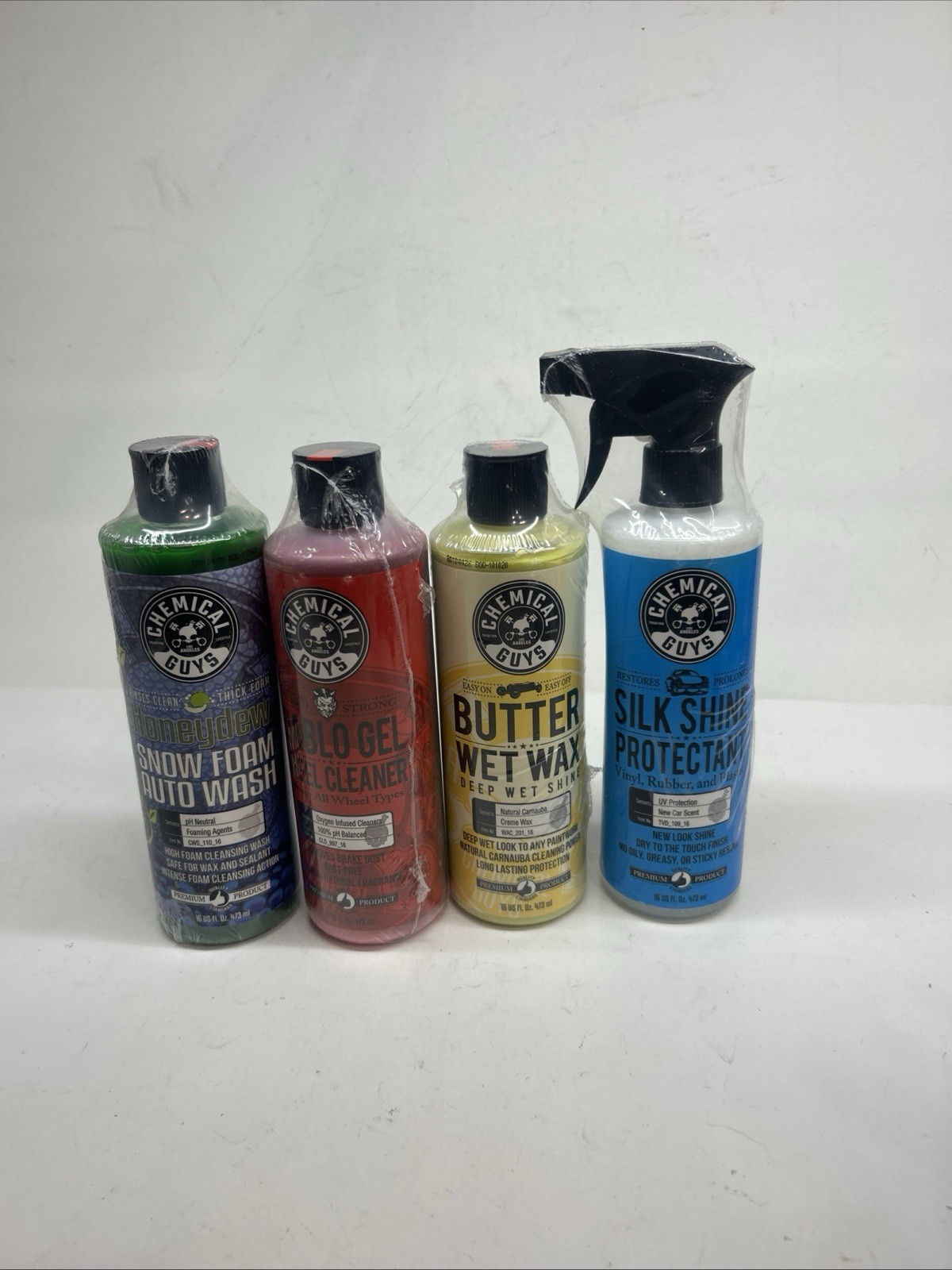Chemical Guys 4 Pc Car Care Kit Honeydew Diablo Butter Wax Silk Shine New