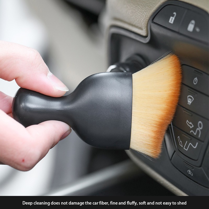 Vehicle Cabin Detailing Brush Gentle Bristle Dashboard Console AC Vent Cleaner