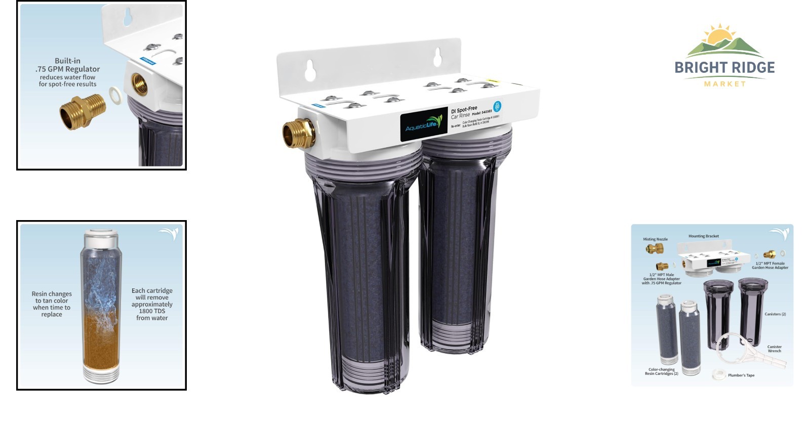 Deionized Water Rinse Unit for Spot-Free Car Wash, RV and Motorcycle Cleaning