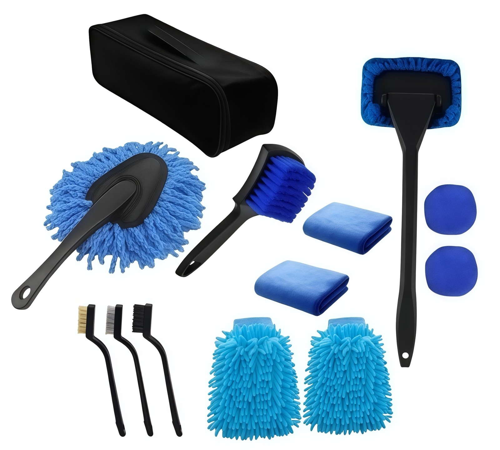 Zaakoo 13PCS car Cleaning kit,Include Brush,Gloves,car Window…