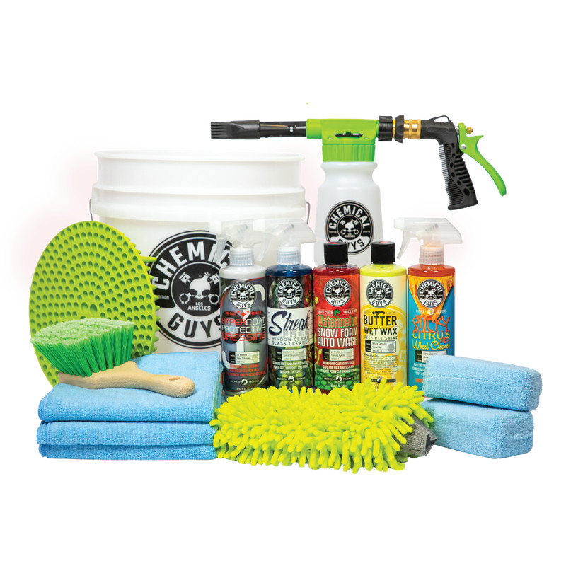 Chemical Guys HOL340 15-Piece Arsenal Builder Car Wash Kit with Foam Gun,