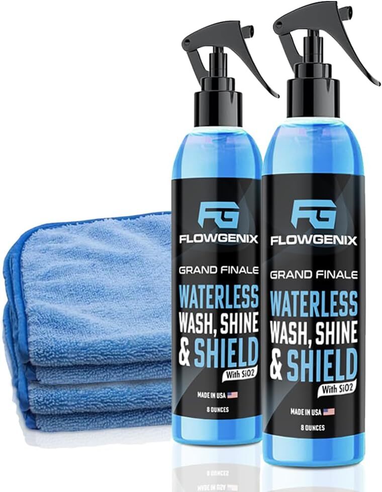 Waterless Car Wash Spray Motorcycle Cleaner Car Wax Spray Car Care Detailing Kit