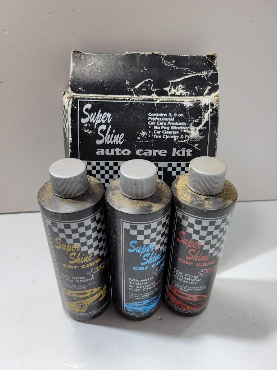 Super Shine Auto Care Kit No Fog Window Cleaner Miracle Tire Shine Car Cleaner