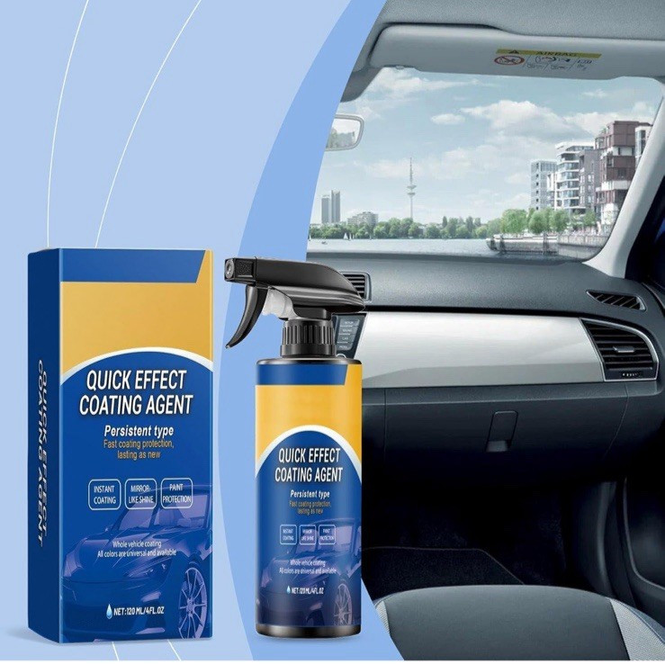 Quick Effect Car Coating Spray 2 Pack Waterless Wash Polish Paint Protection