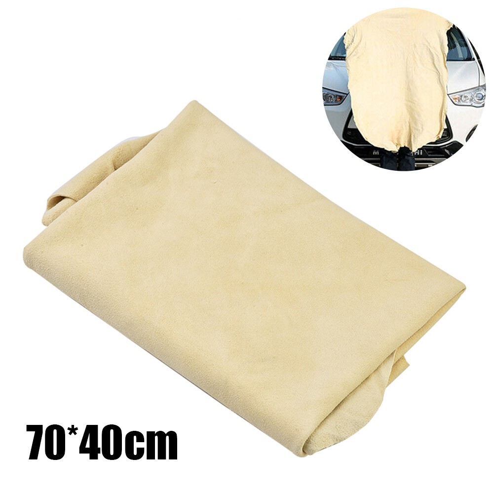 Chamois Cleaning Towel Cloth Water Absorbent Washing Drying For Cars 1pc 70x40cm