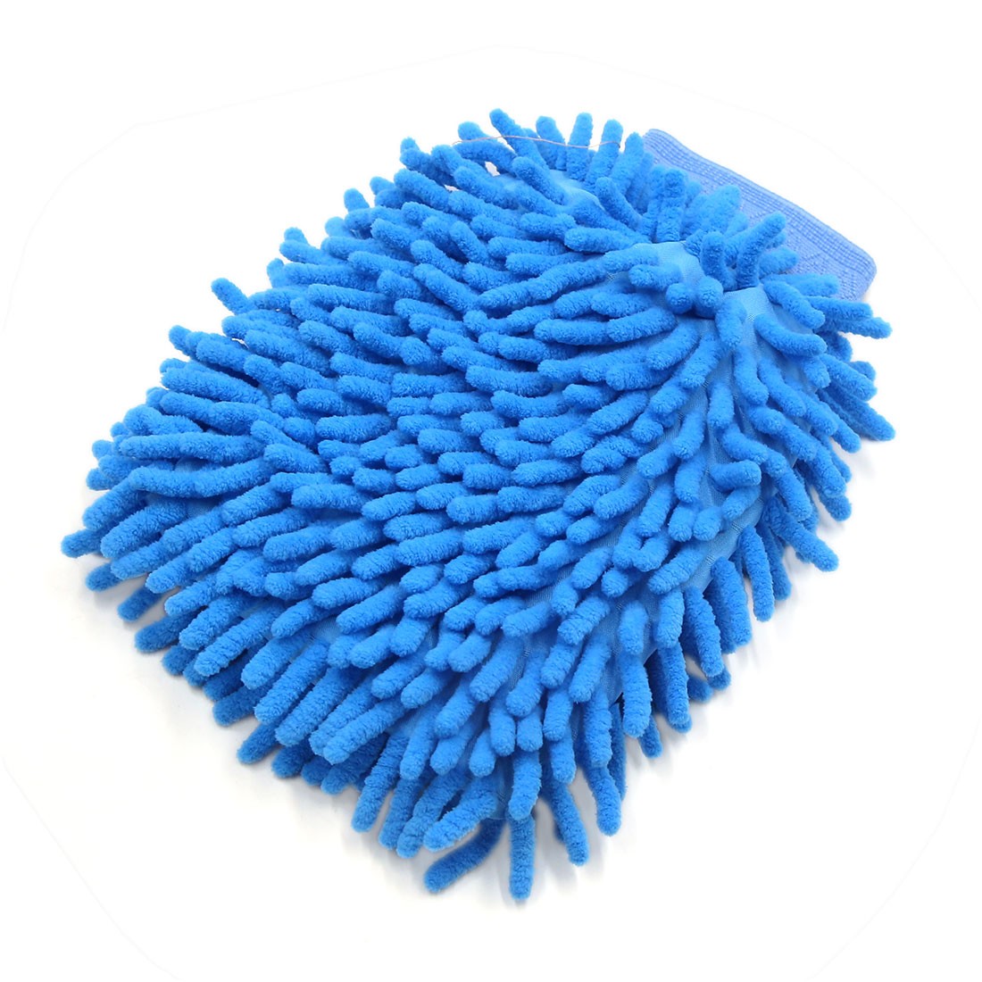 Universal Blue Chenille Washing Cleaning Gloves Mittens for Home Car Vehicle