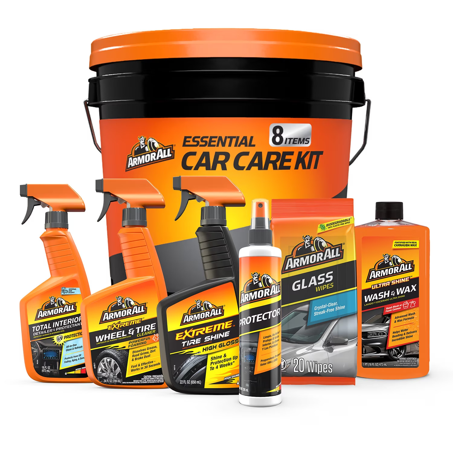Armor All Car Cleaning Kit, 8-Piece Set