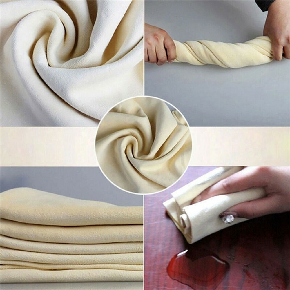 Car Washing Towel Water Absorbent Rag Tool Chamois Leather Cleaning Cloth