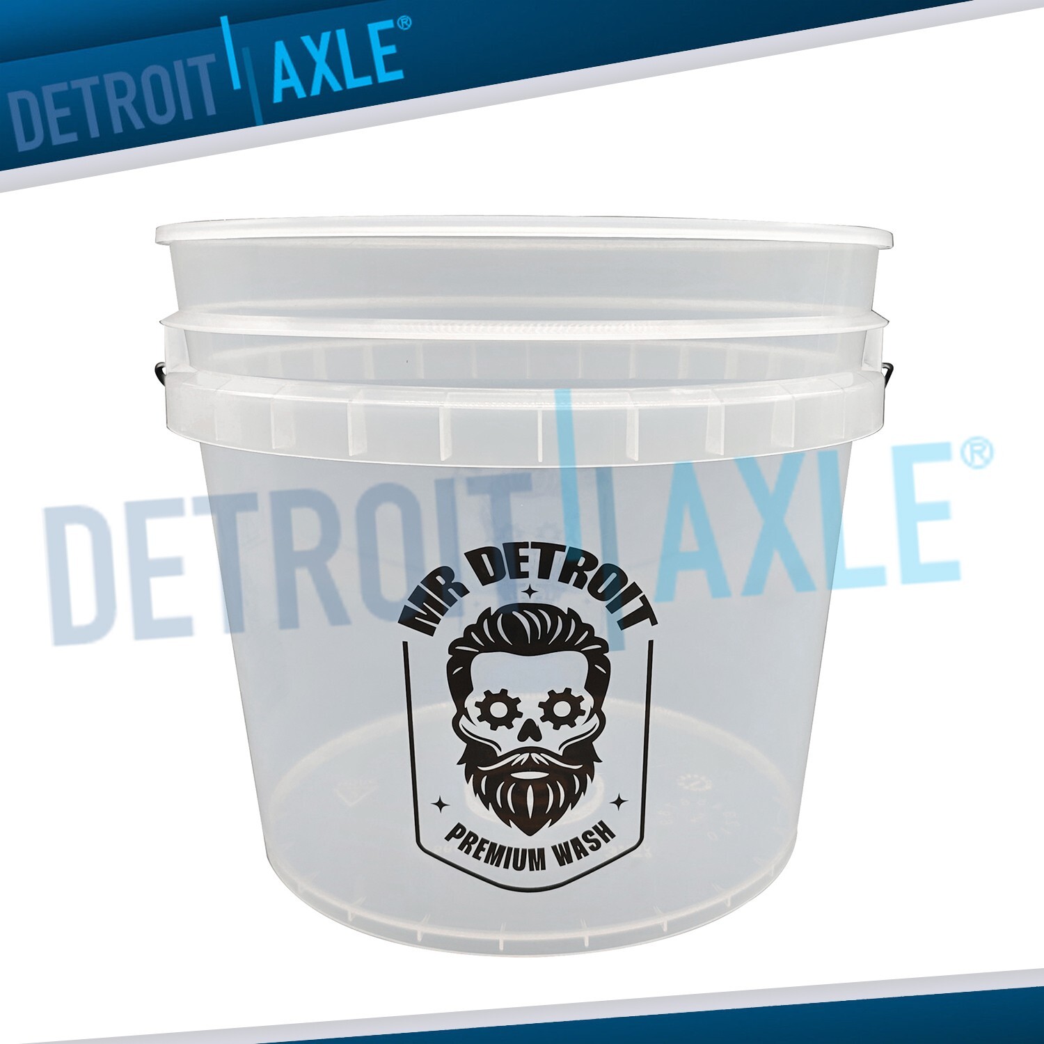 Clear Detailing Bucket 3.5 Gal ( 13L ) Capacity for Car Washing and Detailing