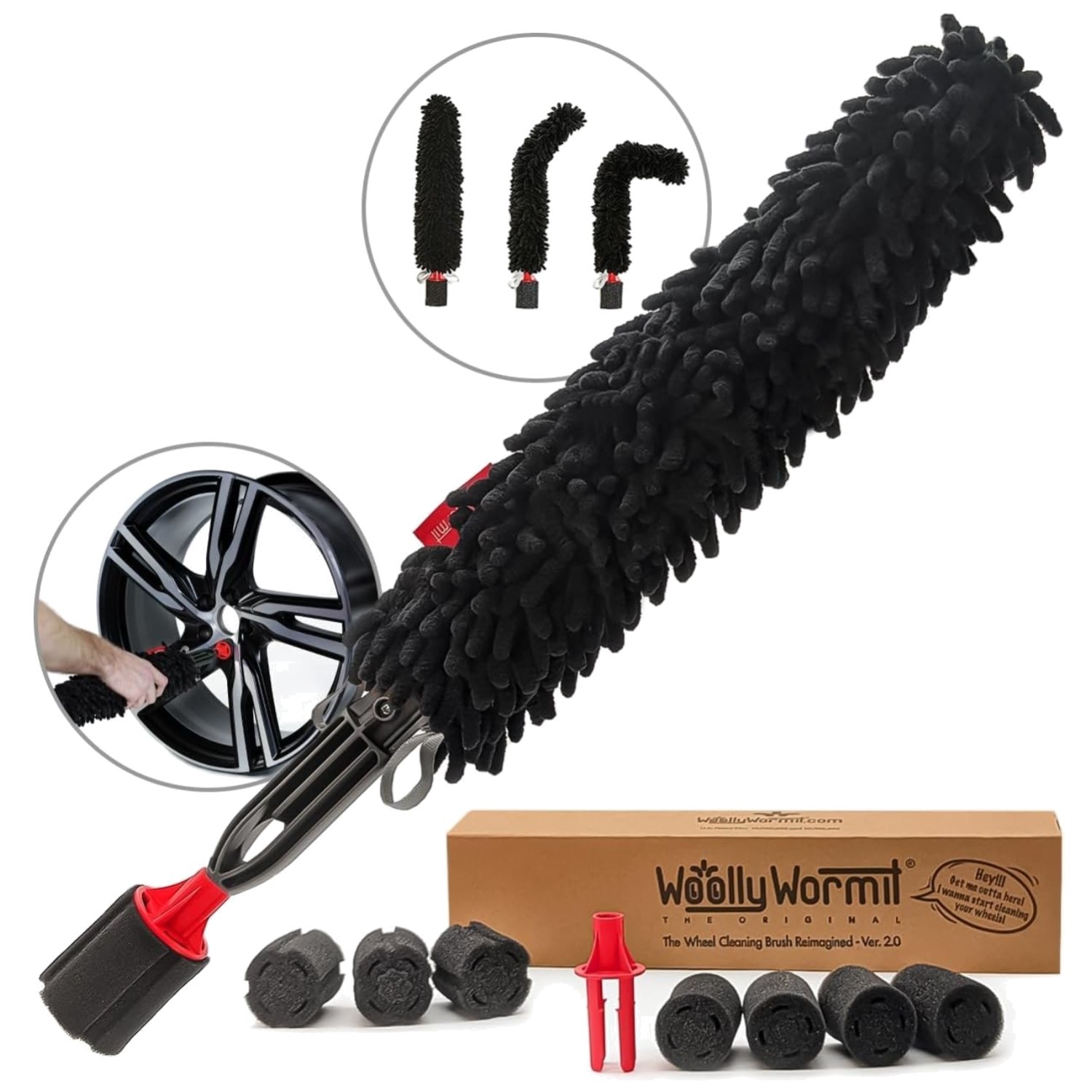 Professional Wheel Cleaner Brush – Car Detail Kit