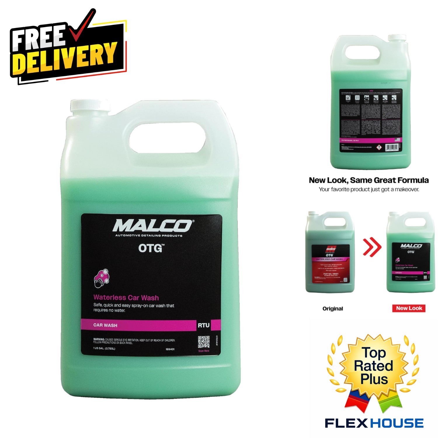 Ultimate 1 Gallon Waterless Car Wash – Protects and Shines Without Water