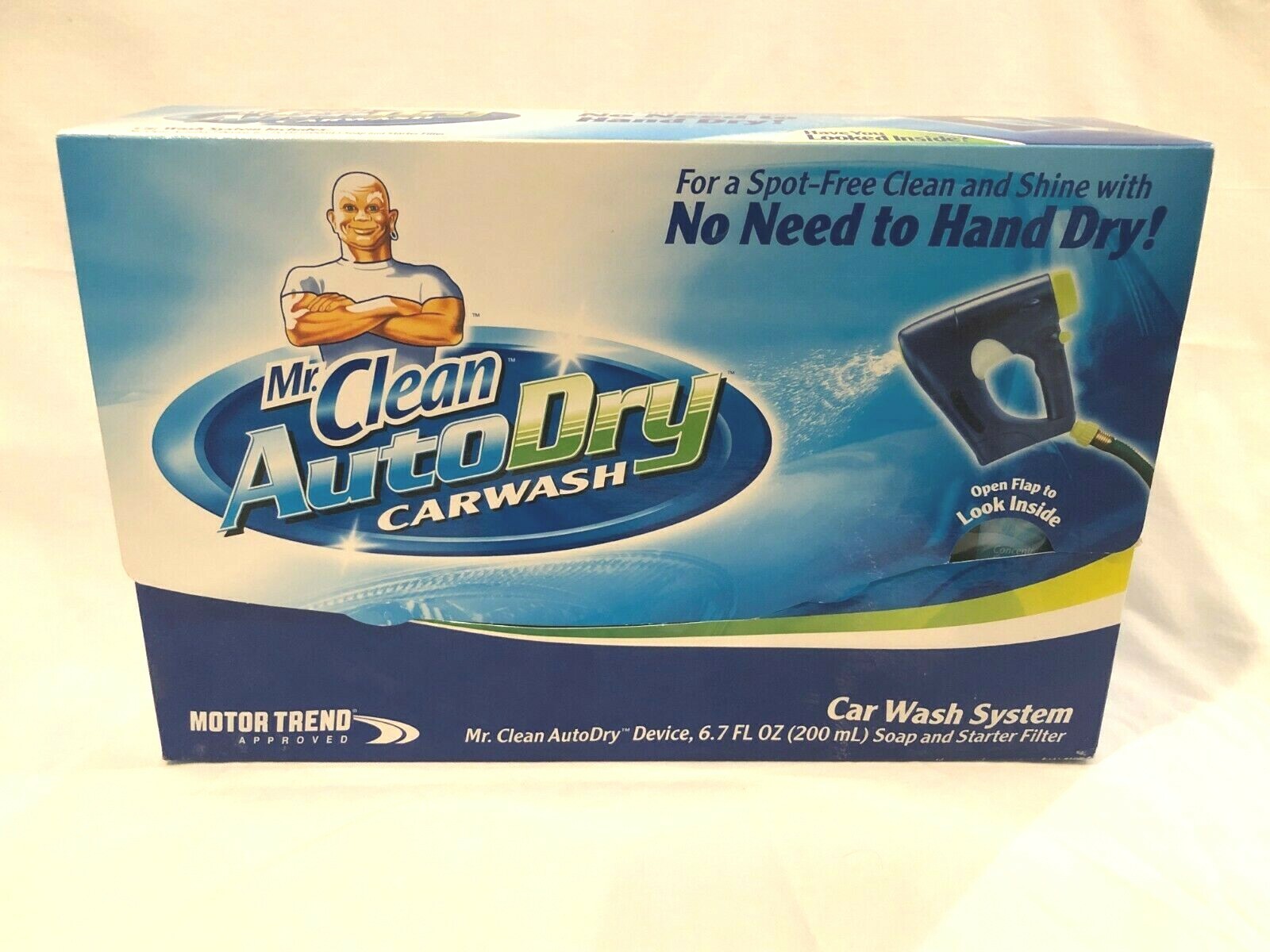 BRAND NEW IN BOX Mr Clean Auto Dry Car Wash Soap & Filter COMPLETE SYSTEM