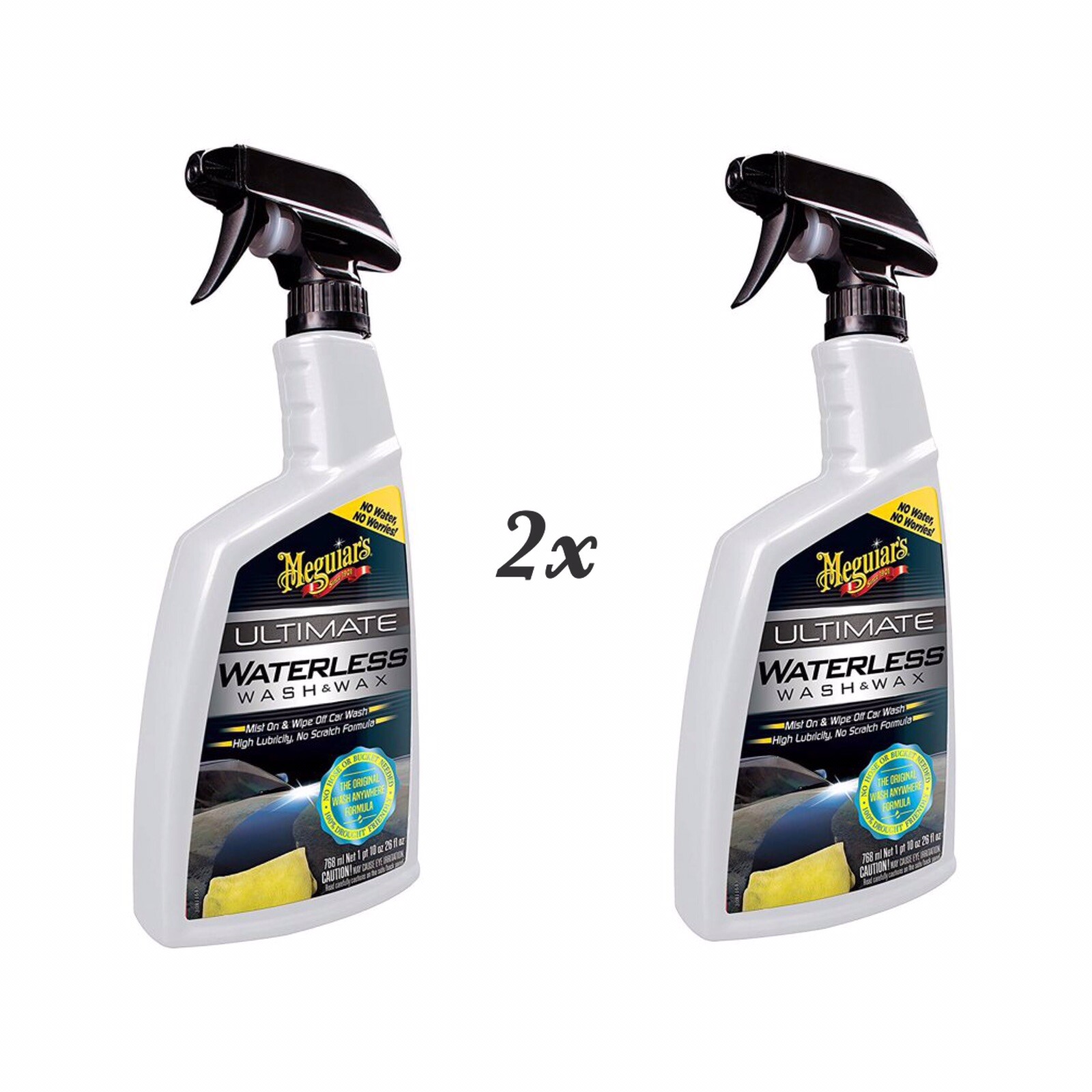 2X MEGUIAR’S G3626 Ultimate Waterless Wash & Wax, 26 Oz.
