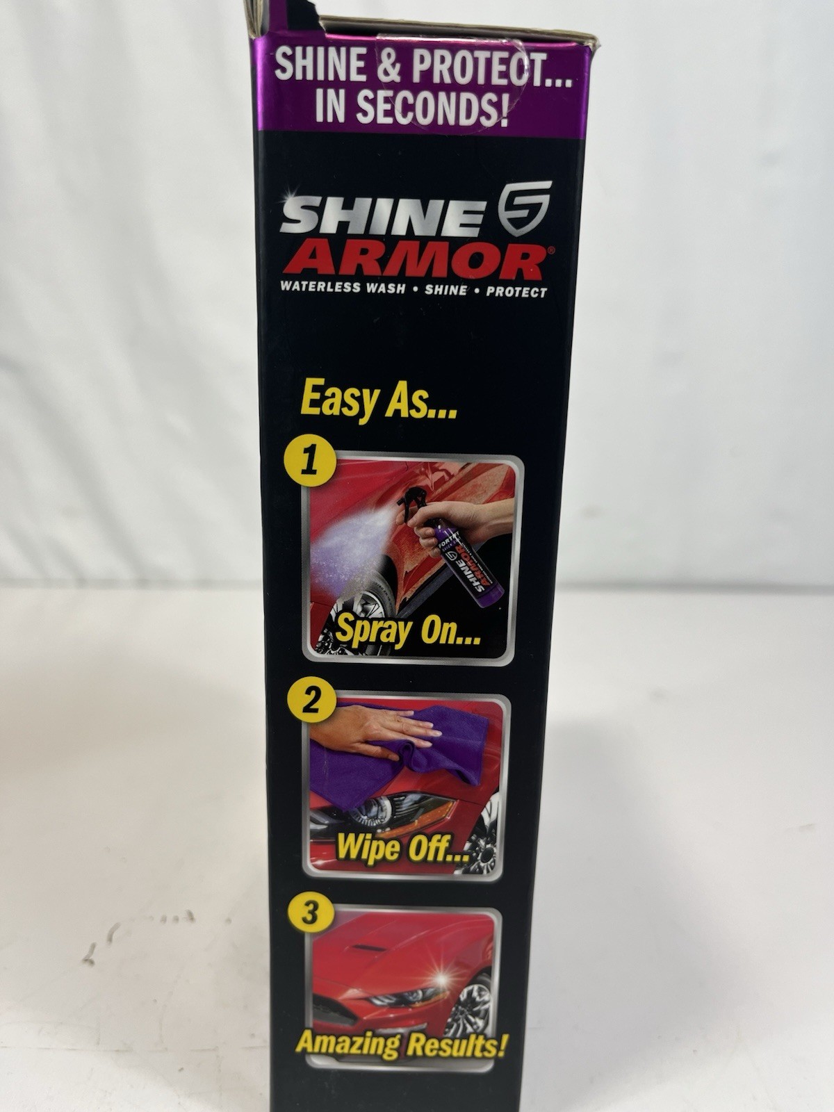 Shine Armor Auto Care Kit Complete Unused Waterless Wash Shine and Protect