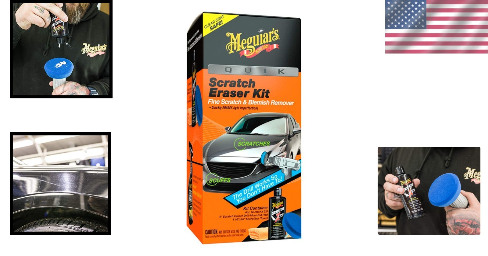 Compact Meguiar’s Scratch Removal Kit – Bring Your Car’s Shine Back Effortlessly