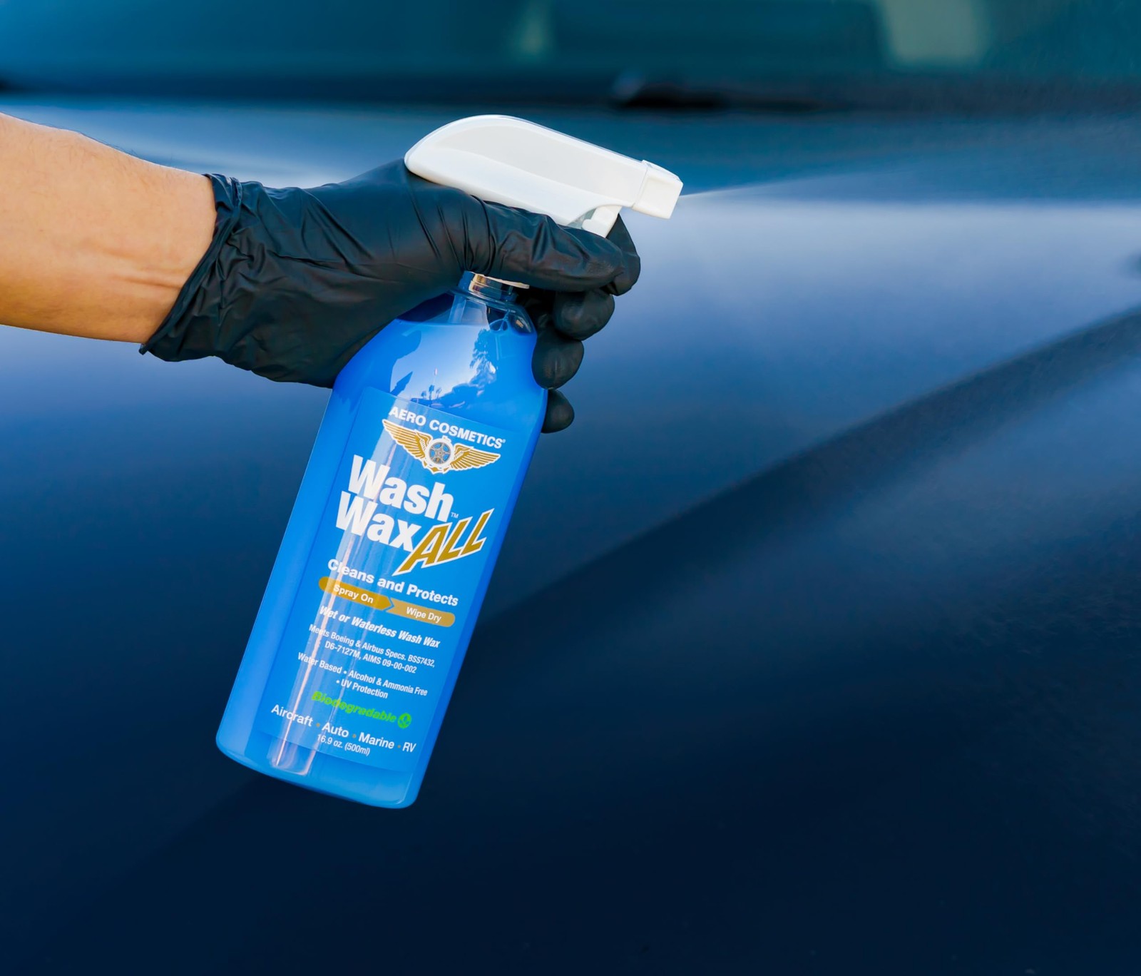 Wet or Waterless Car Wash Wax 128 Fl. oz, UV 128 Fl Oz (Pack of 1)
