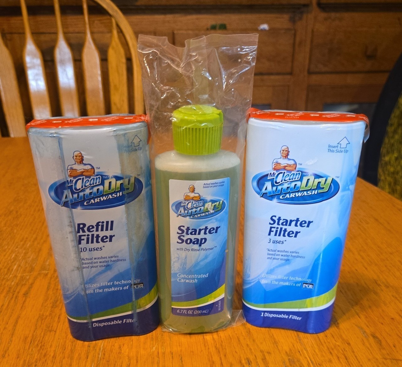 Mr clean auto dry carwash Bundle filters and soap