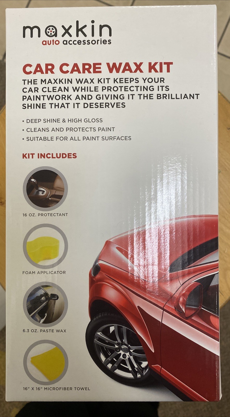 All COMPLETE CAR CARE KIT Essentials for Cleaning Wax: Maxa- 24 New Sealed Kit