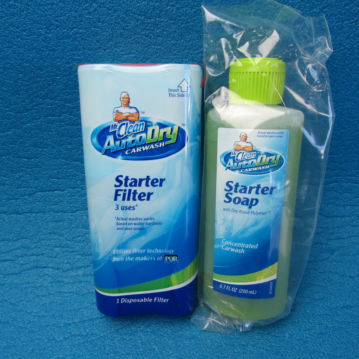 Mr. Clean Auto Dry Carwash Starter Filter and Soap 3 Uses NEW