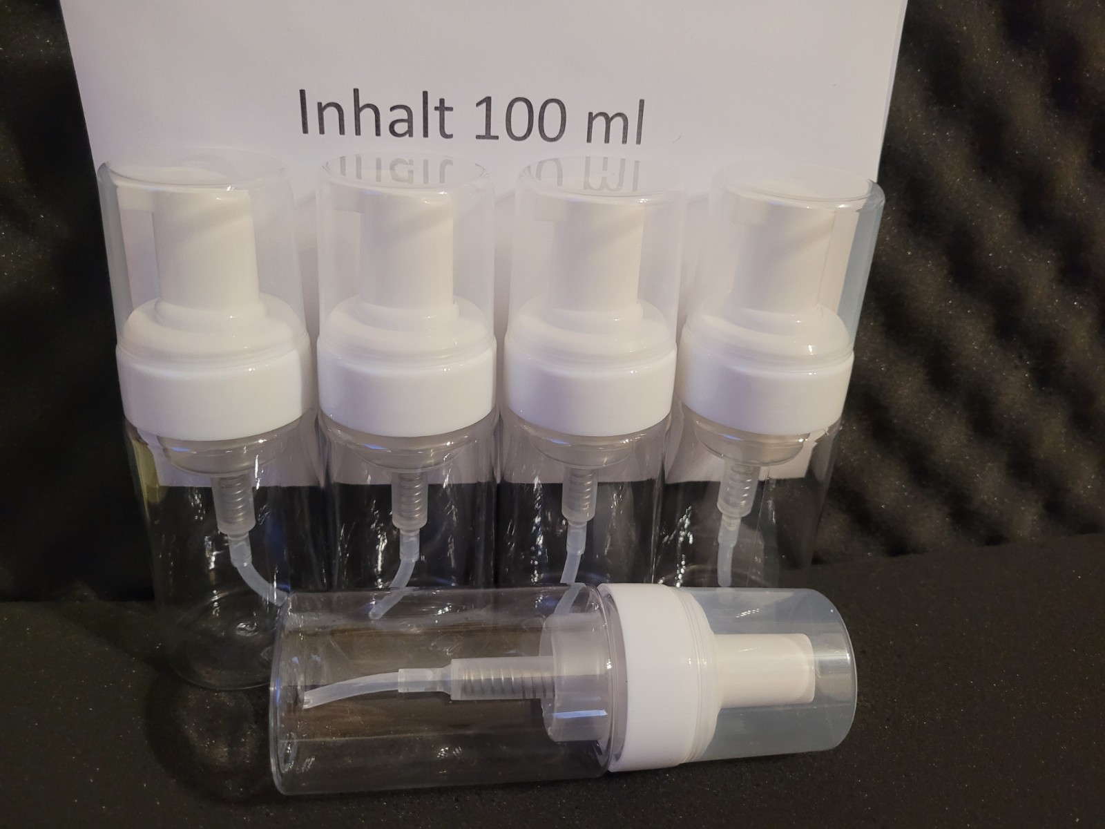 5x 100ml Foam Dispenser Bottle Foamer Dispenser Bottle Transparent New Product