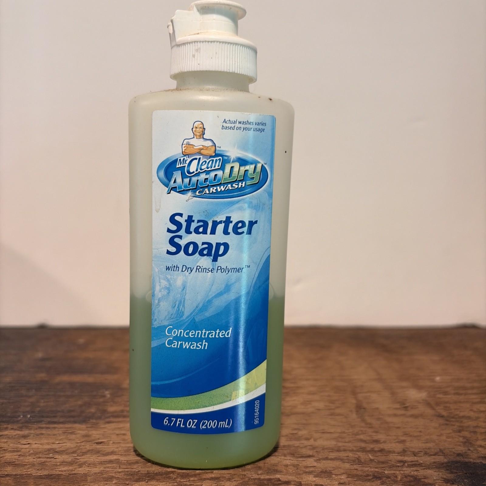 Mr Clean Auto Dry Car Wash Starter Soap 6.7 fl oz 40% Full