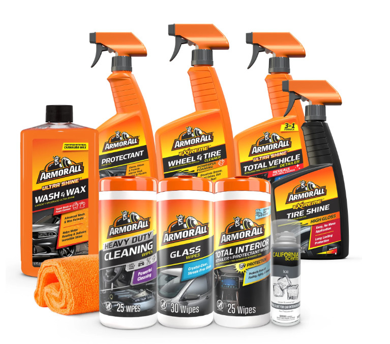 Armor All Car Care Cleaning & Car Wash Kit 10-Piece Auto Detailing Set