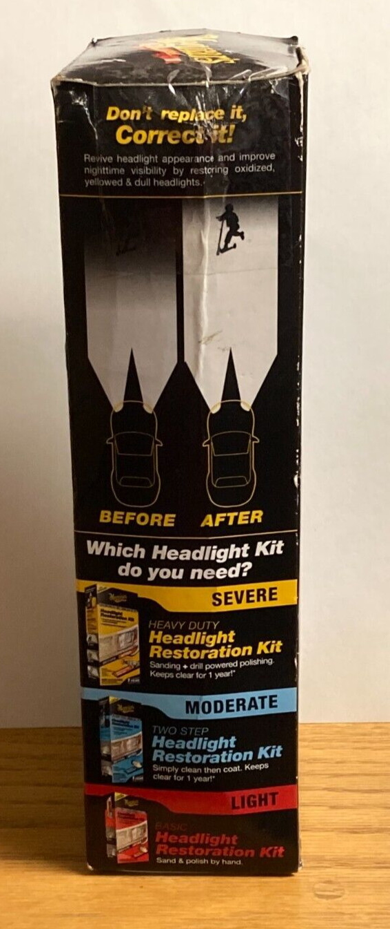Meguiar’s Two Step Headlight Restoration Kit, Cleaner
