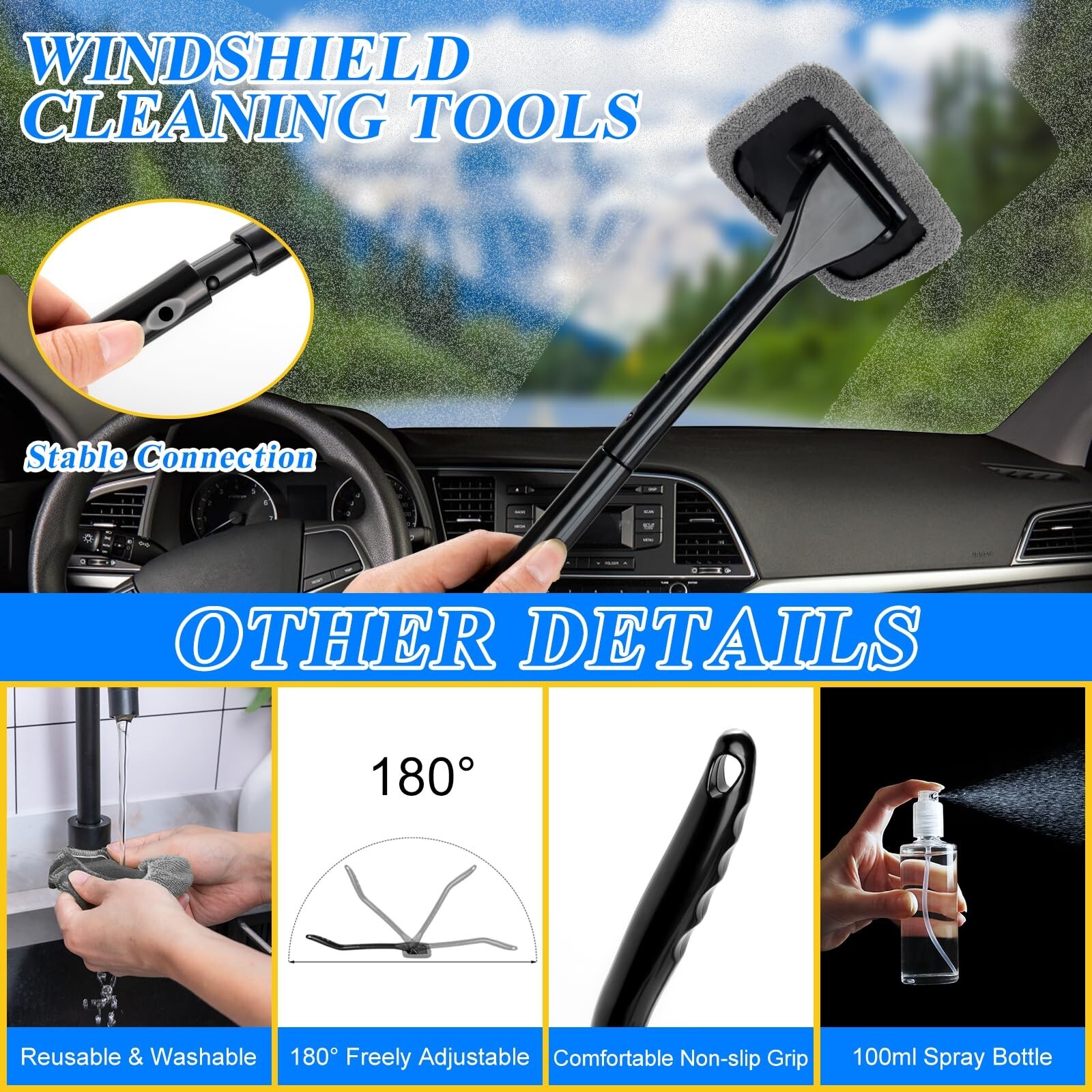 AUTODECO 38Pcs Car Wash Detailing Kit Cleaning Kits with Foam Gun Sprayer Col…
