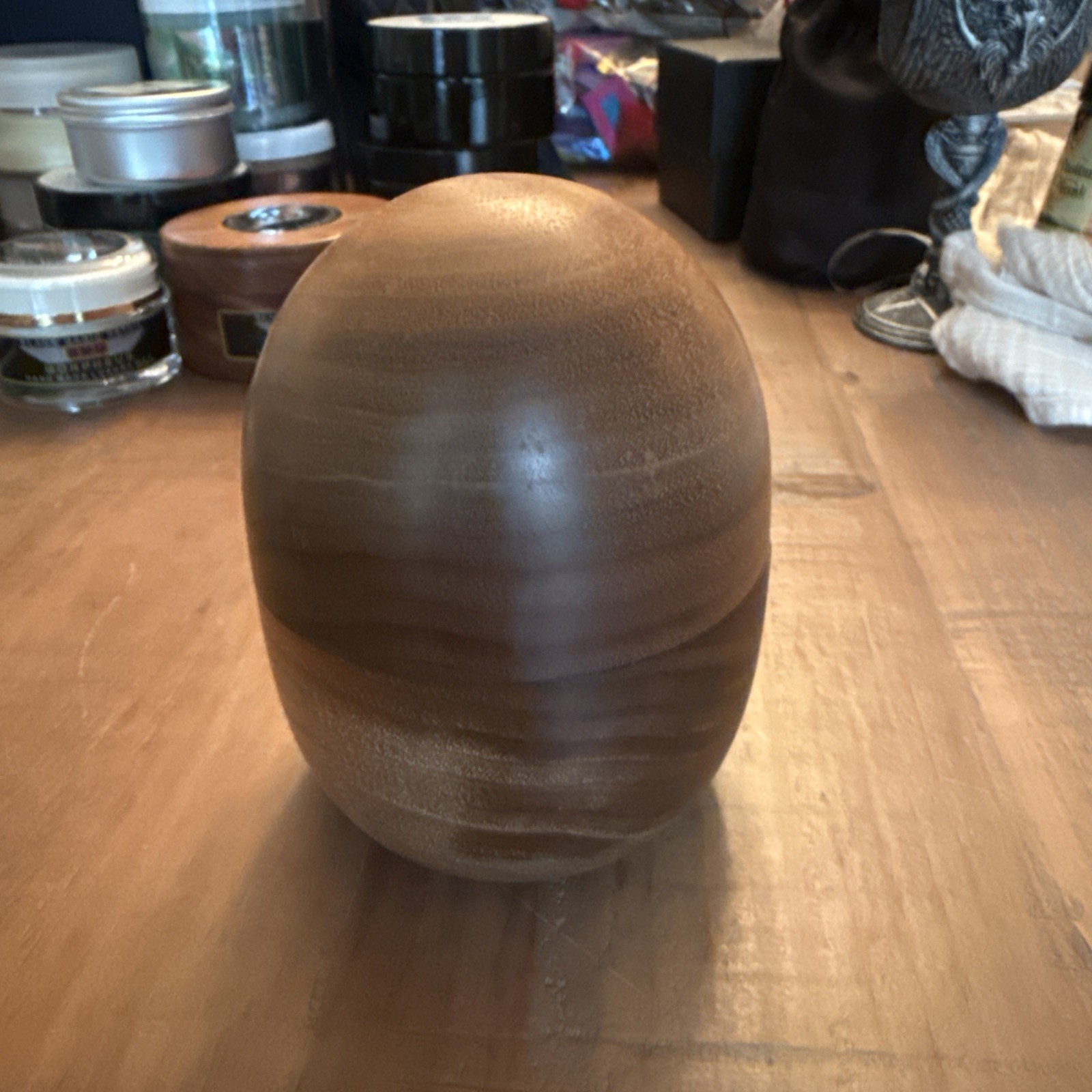 Black Magic Detail- “The Egg” Custom Wooden Pot- Taurus Detail/Car wax Imported