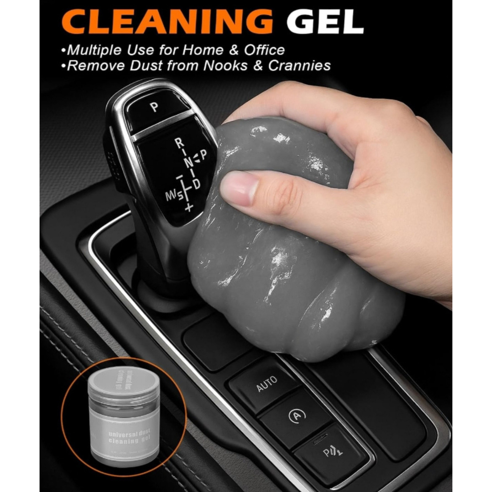 8PCS Car Detailing Kit with 200g Cleaning Gel, Dash & Vent Cleaning Tools