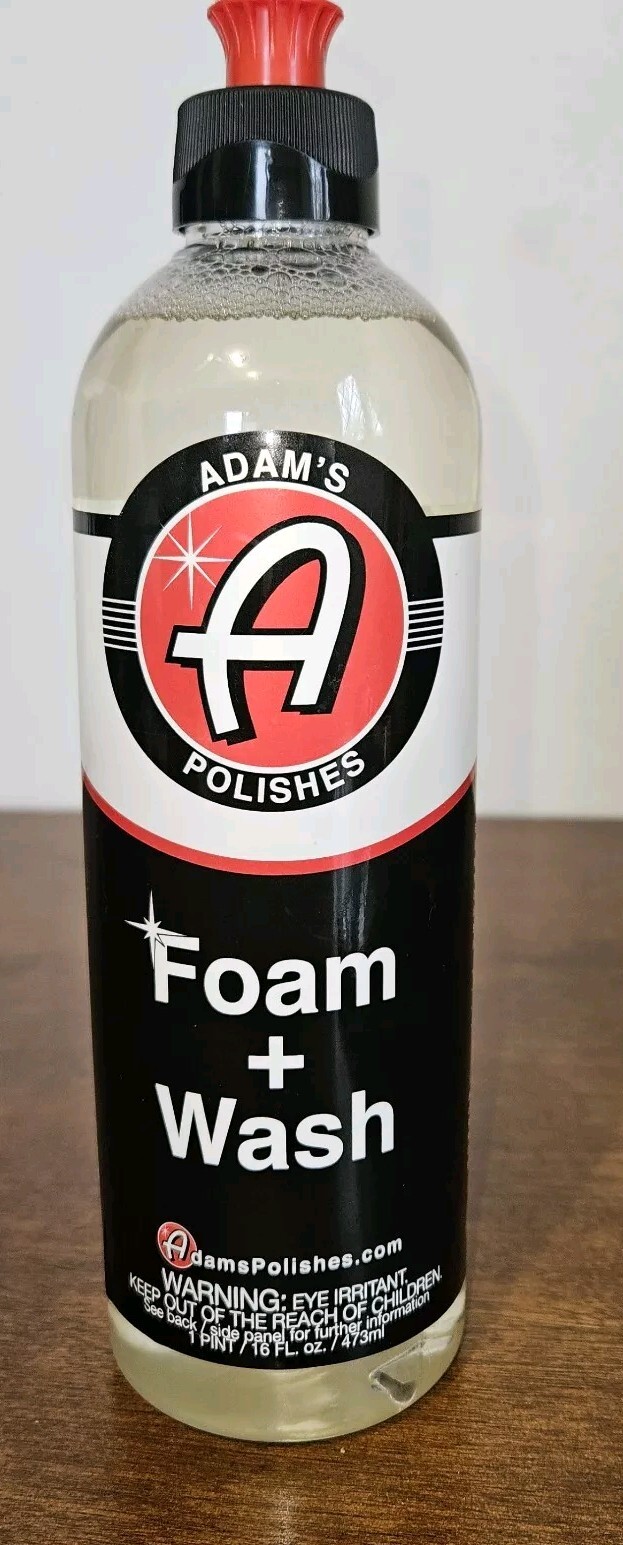 Adam’s Polishes Foam + Wash 16oz – pH Best Car Wash Soap For Foam Sprayer