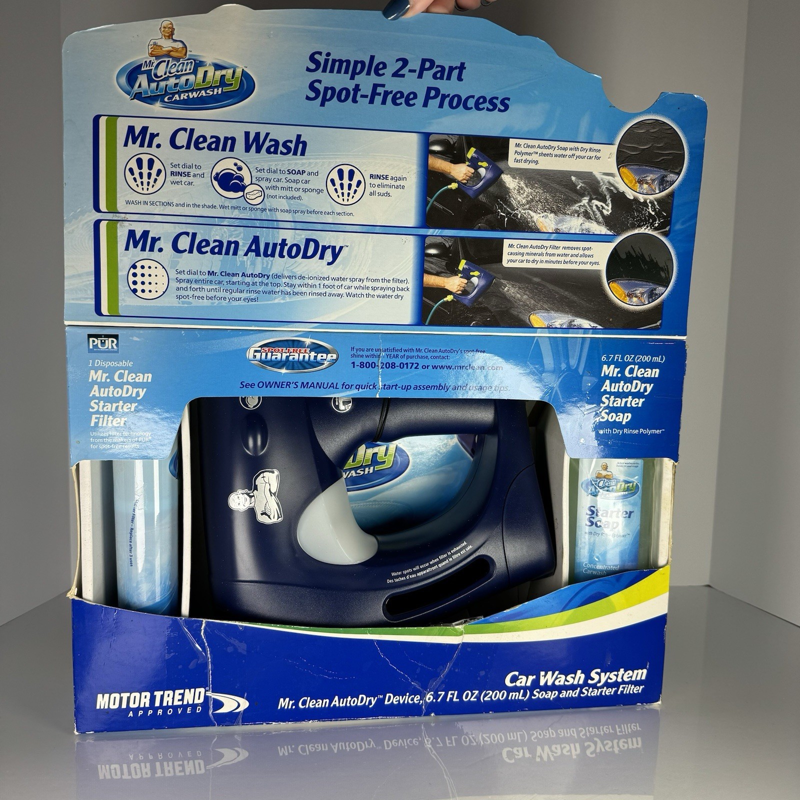 Mr Clean Auto Dry Car Wash Spray System w/ Soap Starter Filter Touchless Kit NOS