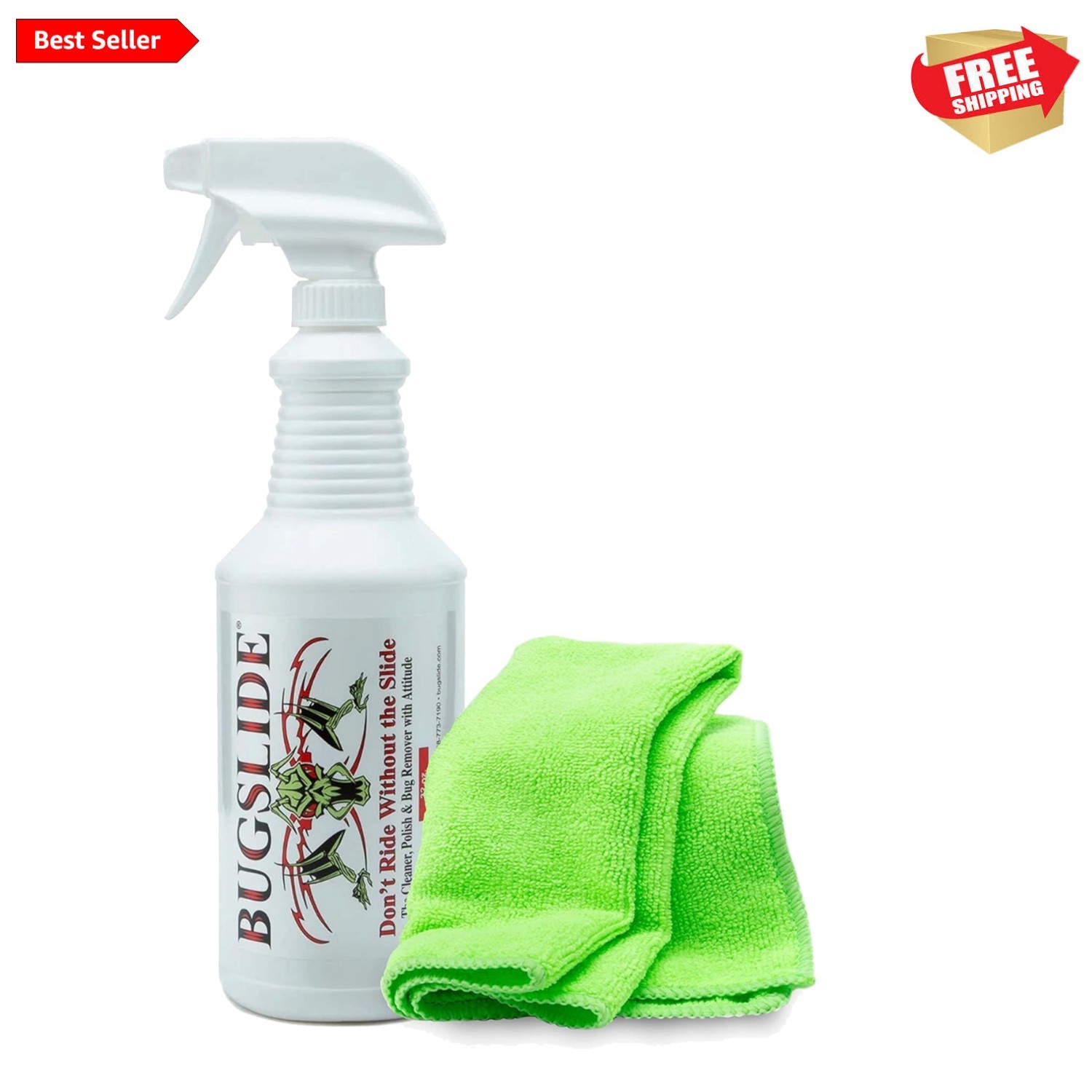 All-in-One 32 Oz Car Detailing Kit with Microfiber Towel – No Wax Required