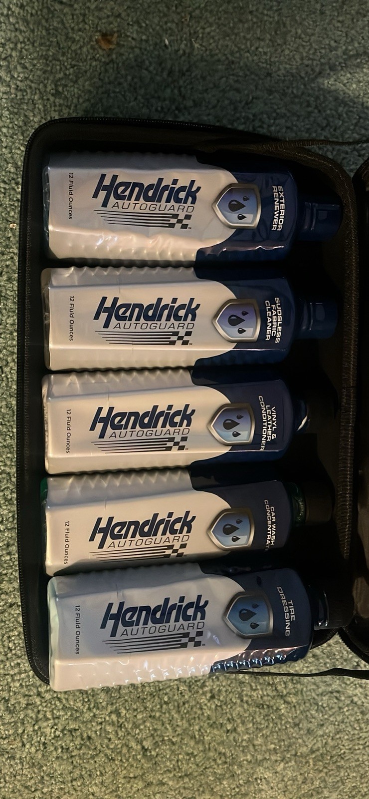 Brand new old stock Hendrick Autoguard Car Care System Kit – 5 Bottles