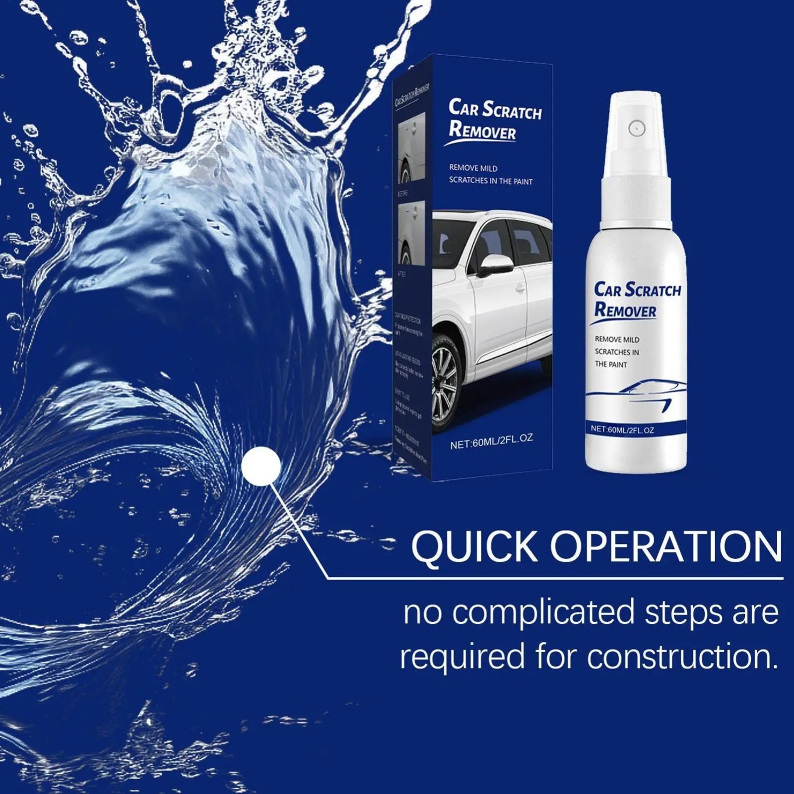 Car Scratch Care Spray, Car Scratch Remover, Scratches in The P丨US